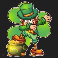 Dabbing Leprechaun Pot Of Gold Hat thumb 2
