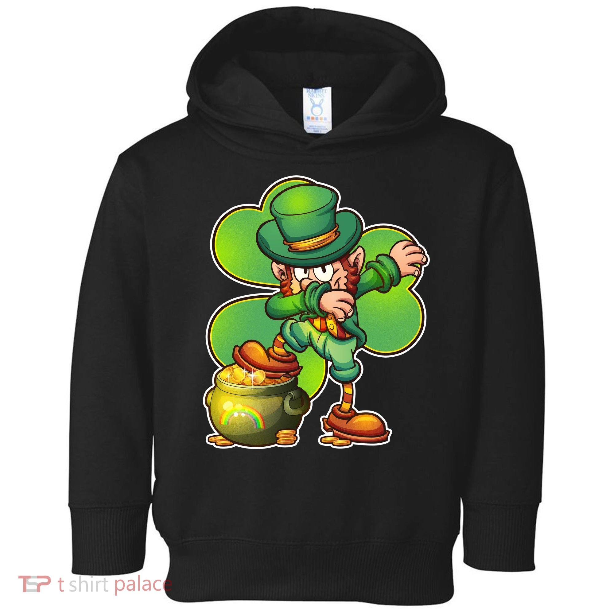 Dabbing Leprechaun Pot Of Gold Toddler Hoodie