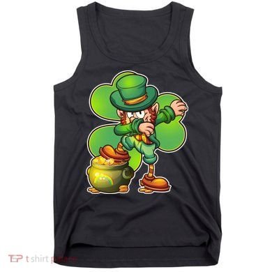 Dabbing Leprechaun Pot Of Gold Tank Top