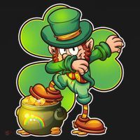 Dabbing Leprechaun Pot Of Gold Tank Top thumb 6
