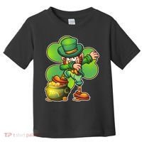 Dabbing Leprechaun Pot Of Gold Toddler T-Shirt thumb 0