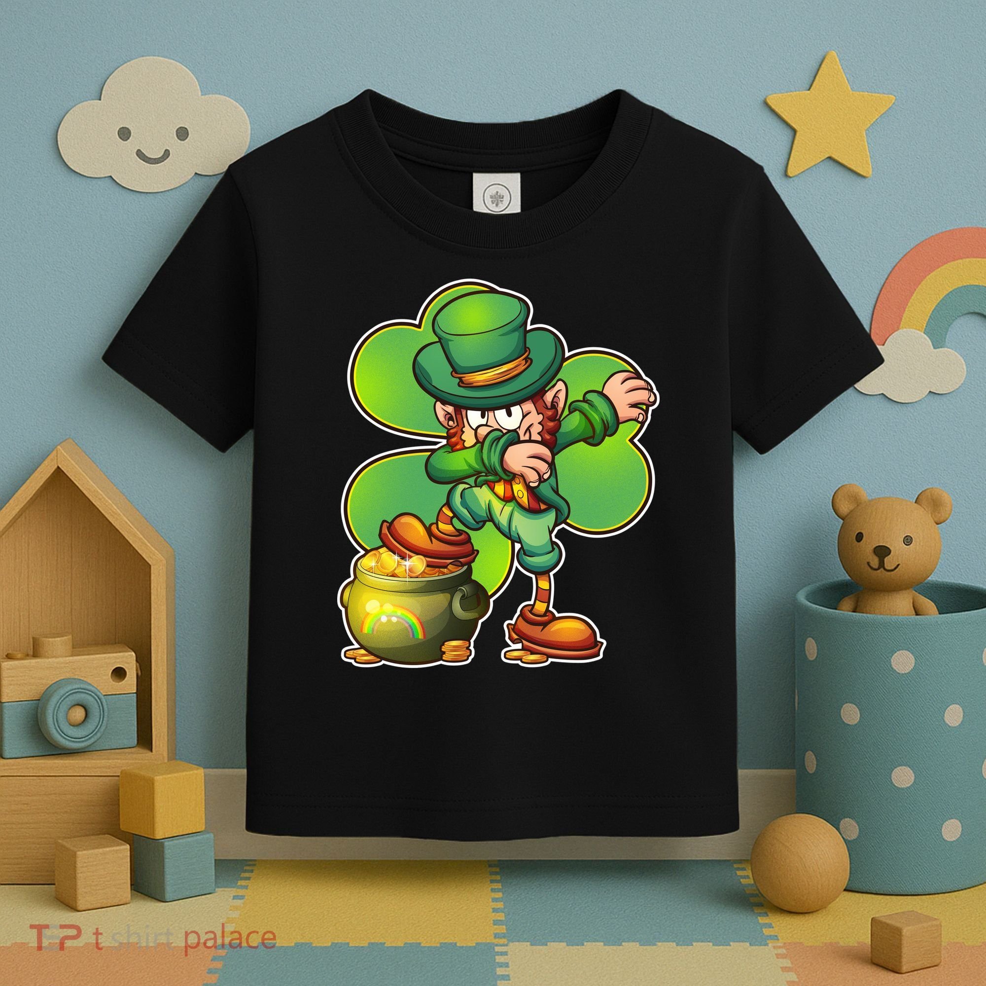 Dabbing Leprechaun Pot Of Gold Toddler T-Shirt