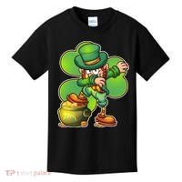 Dabbing Leprechaun Pot Of Gold Kids T-Shirt thumb 0