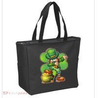 Dabbing Leprechaun Pot Of Gold Tote Bag thumb 2