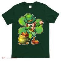 Dabbing Leprechaun Pot Of Gold T-Shirt thumb 0