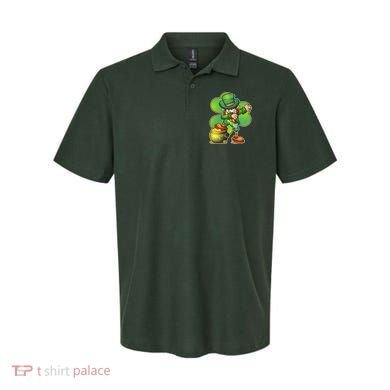 Dabbing Leprechaun Pot Of Gold Polo