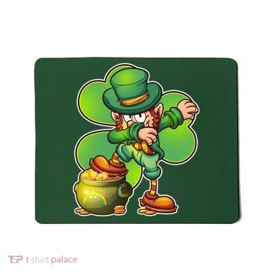 Dabbing Leprechaun Pot Of Gold Mousepad