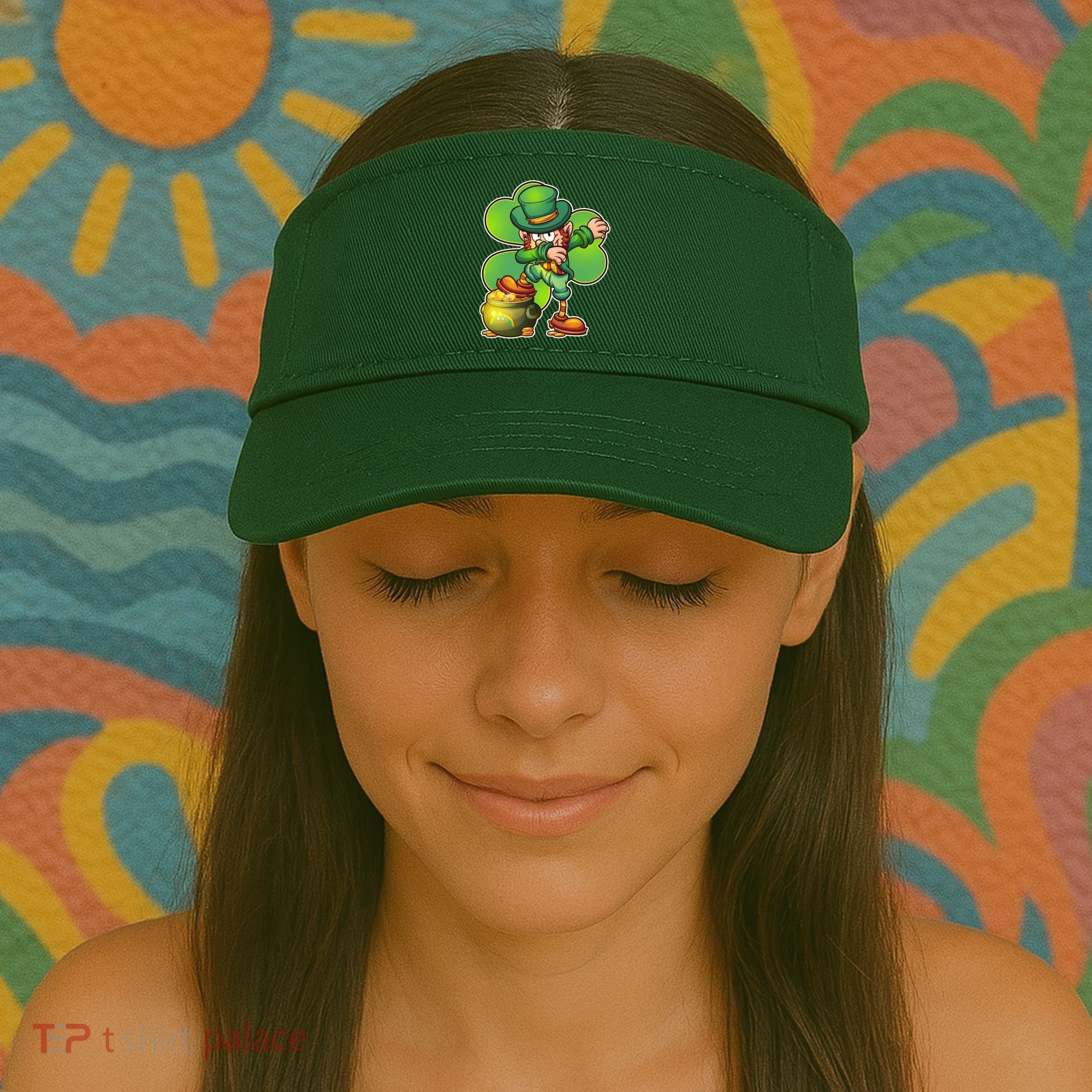 Dabbing Leprechaun Pot Of Gold Visor