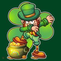 Dabbing Leprechaun Pot Of Gold Visor thumb 3