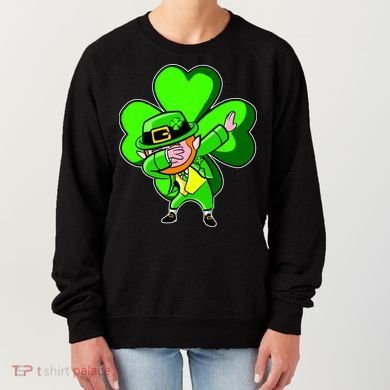 Dabbing Leprechaun St. Patrick's Day Clover Women's Sweatshirt