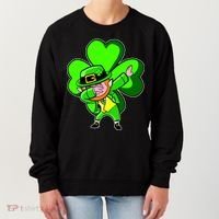 Dabbing Leprechaun St. Patrick's Day Clover Women's Sweatshirt thumb 0