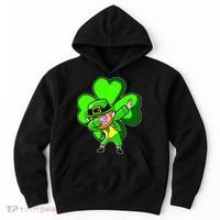 Dabbing Leprechaun St. Patrick's Day Clover Hoodie thumb 0