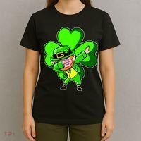 Dabbing Leprechaun St. Patrick's Day Clover T-Shirt thumb 4