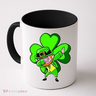 Dabbing Leprechaun St. Patrick's Day Clover Coffee Mug