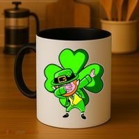 Dabbing Leprechaun St. Patrick's Day Clover Coffee Mug thumb 4