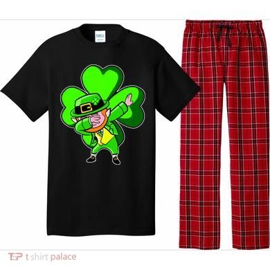Dabbing Leprechaun St. Patrick's Day Clover Pajama Set