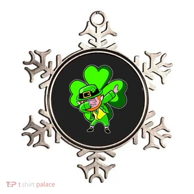 Dabbing Leprechaun St. Patrick's Day Clover Ornament