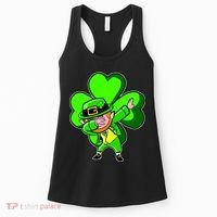 Dabbing Leprechaun St. Patrick's Day Clover Women's Tank Top thumb 0
