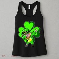 Dabbing Leprechaun St. Patrick's Day Clover Women's Tank Top thumb 3