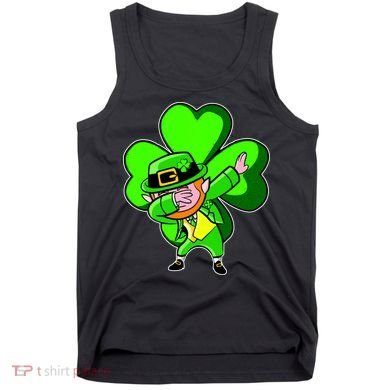 Dabbing Leprechaun St. Patrick's Day Clover Tank Top
