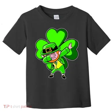 Dabbing Leprechaun St. Patrick's Day Clover Toddler T-Shirt