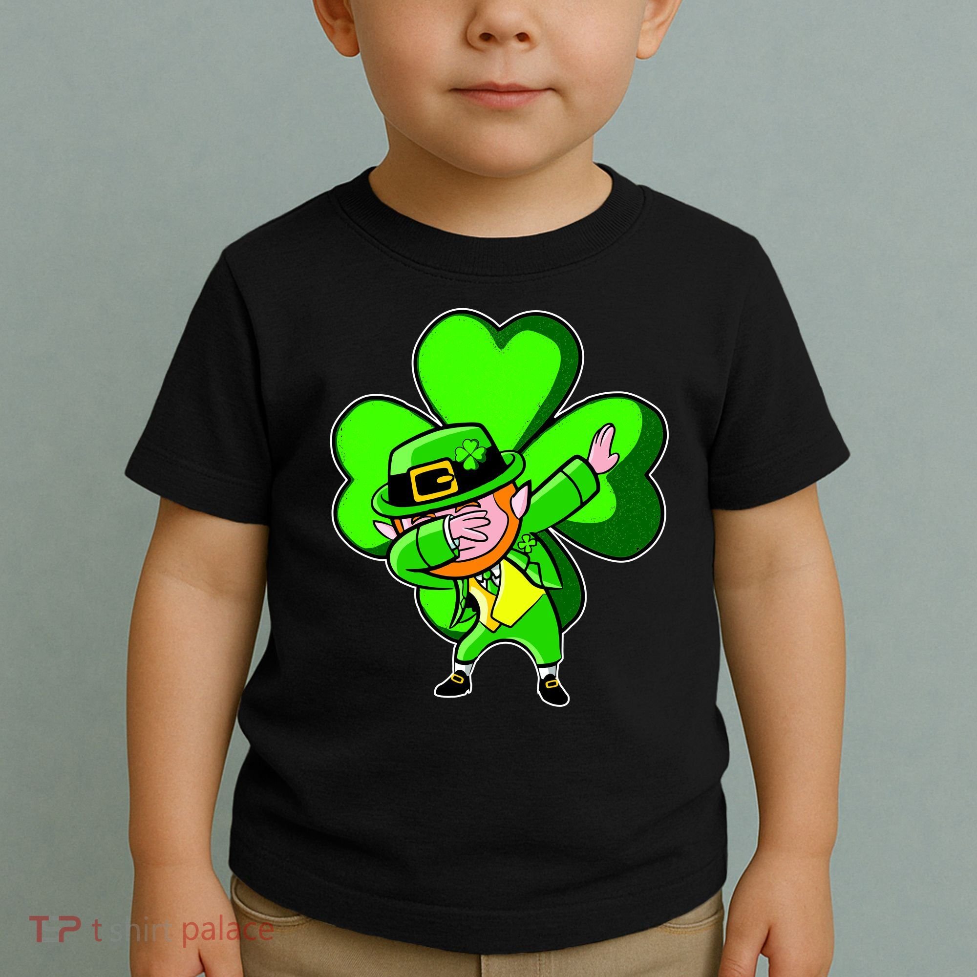 Dabbing Leprechaun St. Patrick's Day Clover Toddler T-Shirt