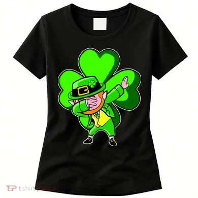 Dabbing Leprechaun St. Patrick's Day Clover Women's T-Shirt