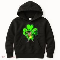 Dabbing Leprechaun St. Patrick's Day Clover Kids Hoodie thumb 0