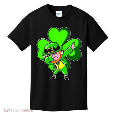Dabbing Leprechaun St. Patrick's Day Clover Kids T-Shirt