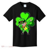 Dabbing Leprechaun St. Patrick's Day Clover Kids T-Shirt thumb 0