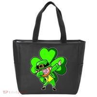 Dabbing Leprechaun St. Patrick's Day Clover Tote Bag thumb 0