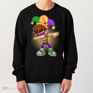 Dabbing Mardi Gras Jester Women's Sweatshirt