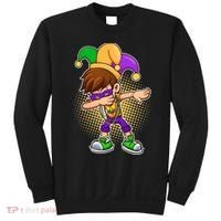 Dabbing Mardi Gras Jester Sweatshirt thumb 0