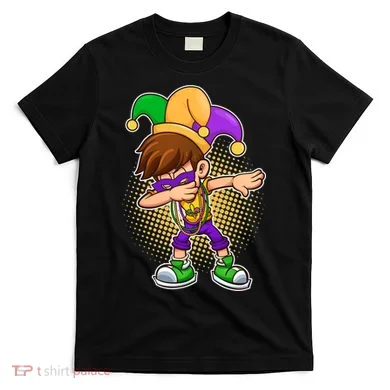 Dabbing Mardi Gras Jester T-Shirt