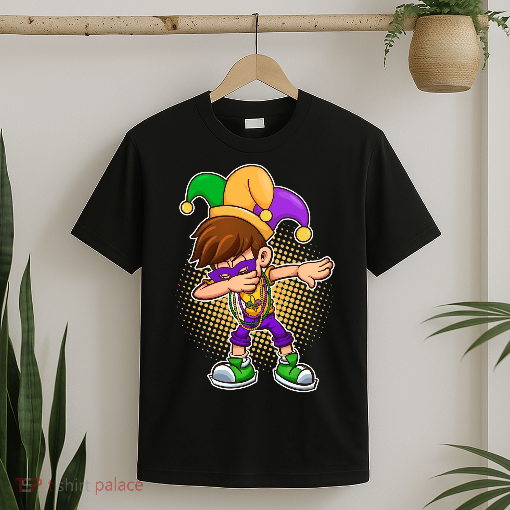 Dabbing Mardi Gras Jester T-Shirt