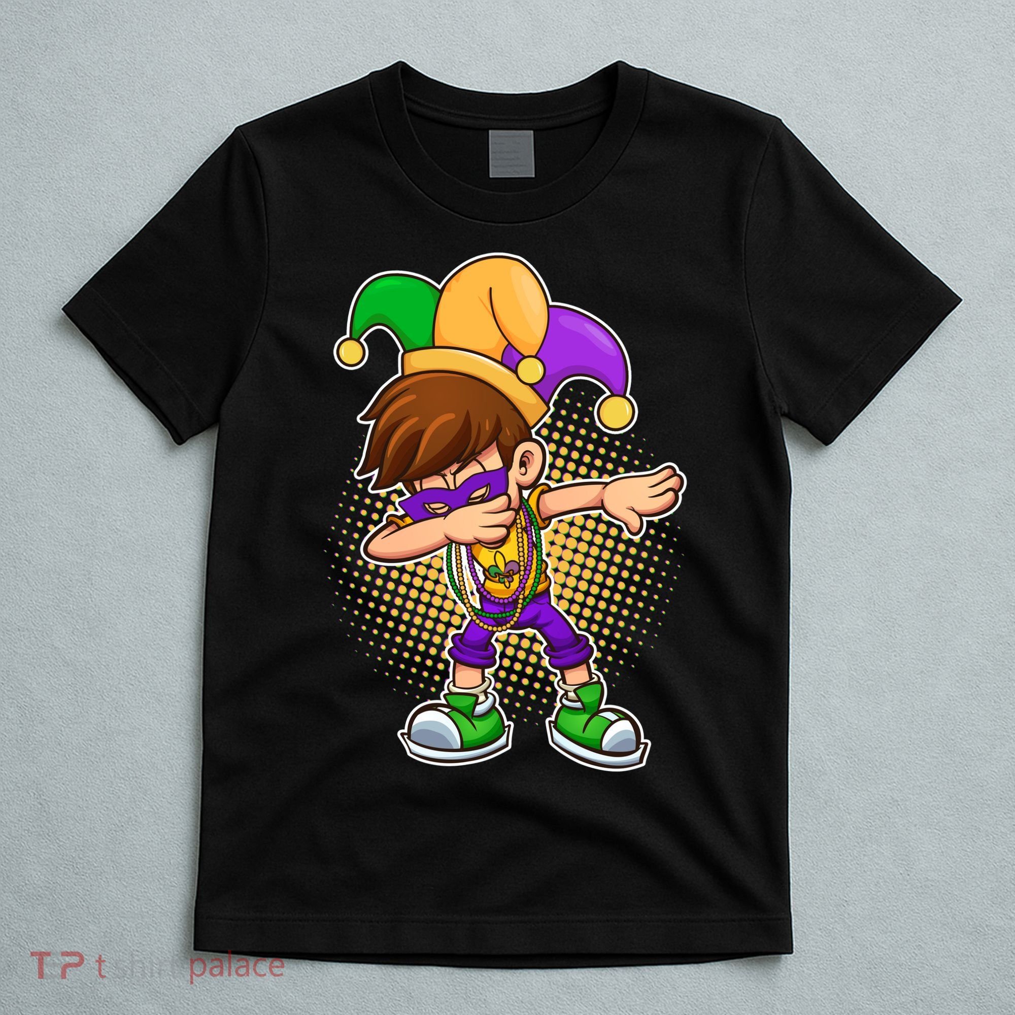 Dabbing Mardi Gras Jester T-Shirt