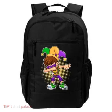 Dabbing Mardi Gras Jester Backpack