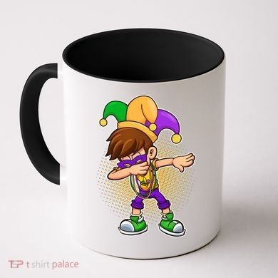 Dabbing Mardi Gras Jester Coffee Mug