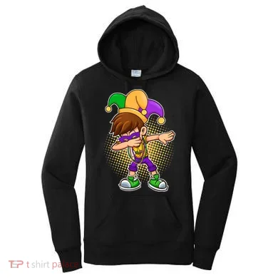 Dabbing Mardi Gras Jester Women's Hoodie