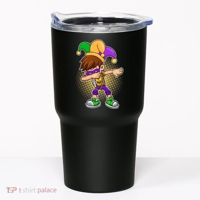 Dabbing Mardi Gras Jester Tumbler