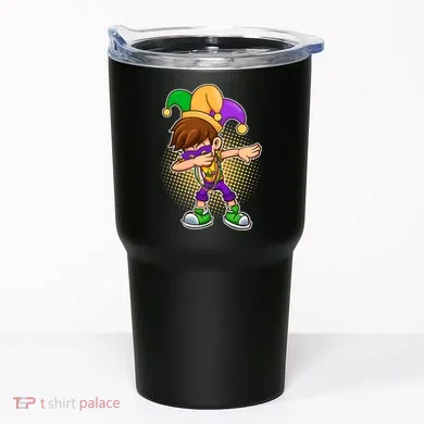 Dabbing Mardi Gras Jester Tumbler