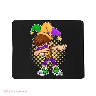 Dabbing Mardi Gras Jester Mousepad