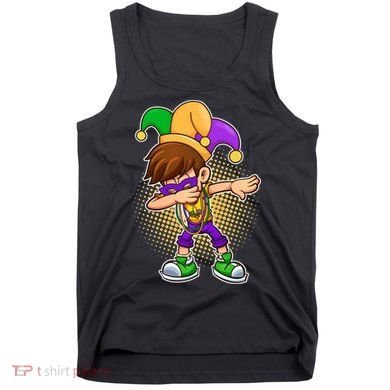 Dabbing Mardi Gras Jester Tank Top