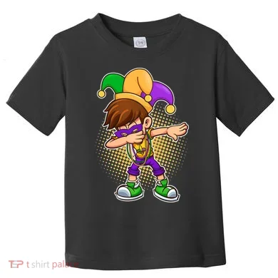 Dabbing Mardi Gras Jester Toddler T-Shirt
