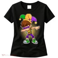 Dabbing Mardi Gras Jester Women's T-Shirt thumb 0