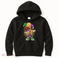 Dabbing Mardi Gras Jester Kids Hoodie thumb 0