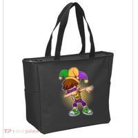 Dabbing Mardi Gras Jester Tote Bag thumb 2