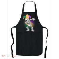 Dabbing Mardi Gras Skeleton Apron thumb 0