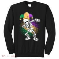 Dabbing Mardi Gras Skeleton Sweatshirt thumb 0