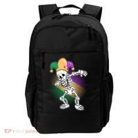 Dabbing Mardi Gras Skeleton Backpack thumb 0